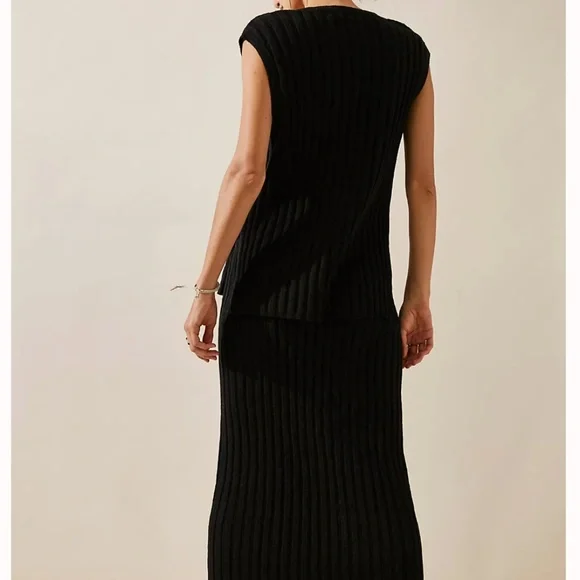 NWT Free People Veda Sweater Set - Black - Picture 3 of 5